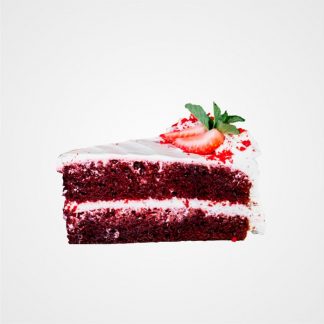Porción torta red velvet